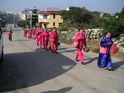 Procession on Meizhou Island towards the Mazu Sea Goddess Temple