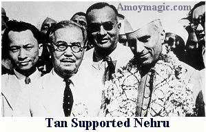 Tan Kah kee was a social reformer, and helped Nehru in India