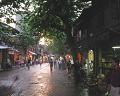 Zhouning's west strees is especially picturesque at night