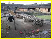 Inside courtyard of walled Hakka earthen village