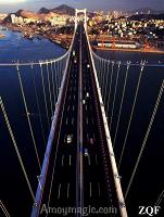 Haicang Suspension Bridge (I was going to tell you how he took this shot but I'll keep you in suspense!)